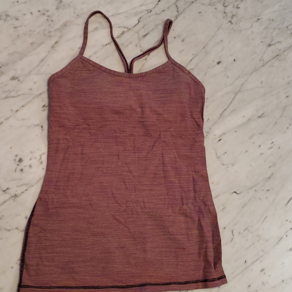 Pink Lululemon tank top